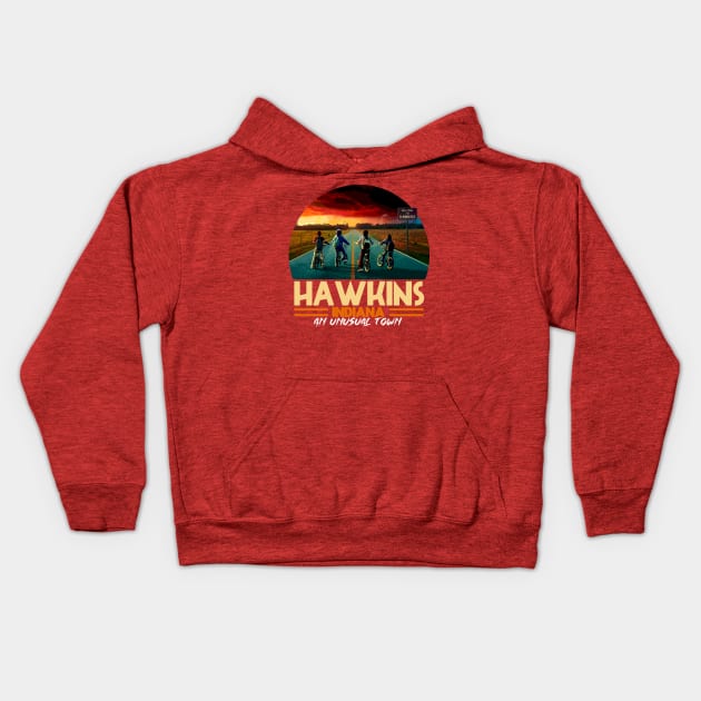 Hawkins Stranger Things Kids Hoodie by SibaritShirt